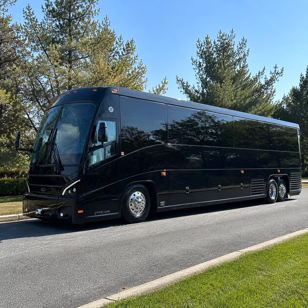 heading to oklahoma city a charter bus on the turner turnpike makes the run easy